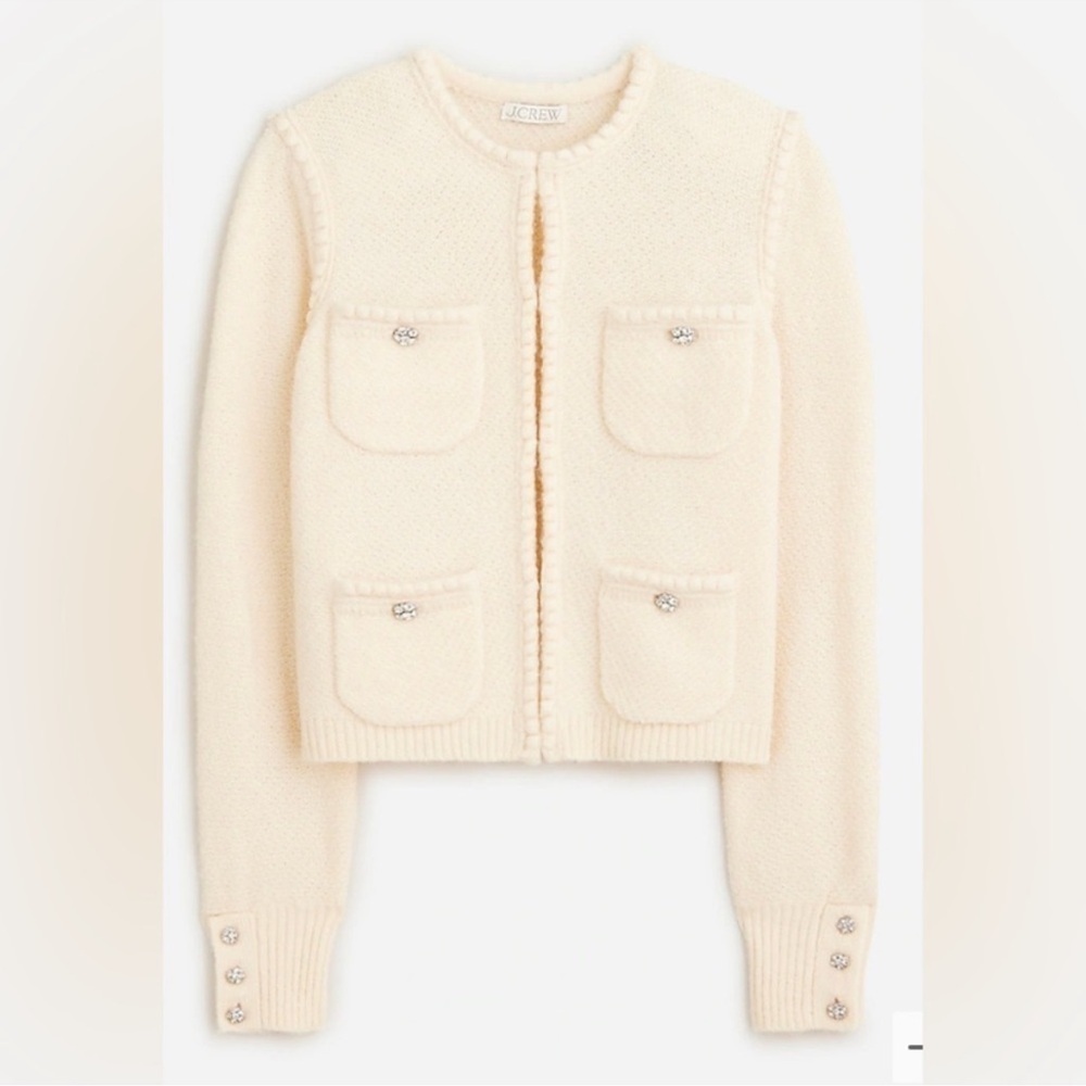 NWT J Crew Odette Sweater Lady Jacket M